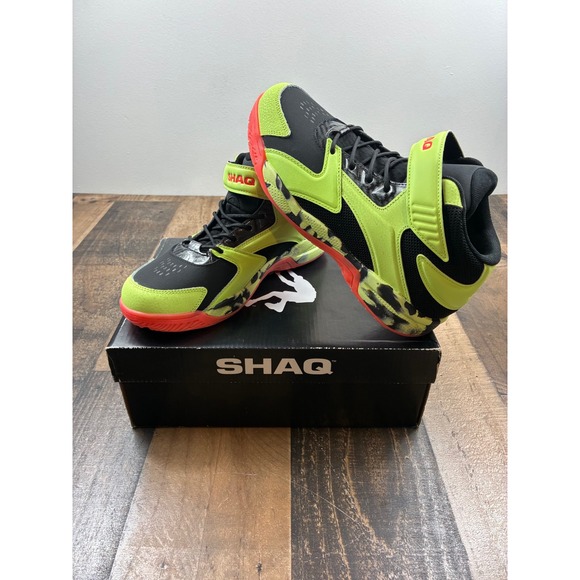 Shaq Other - SHAQ Basketball Shoes Kids Size 7 Green Black Red Motivate SE AQ95036BK High Top